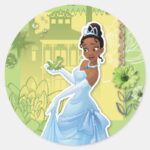 Tiana Confident Princess Classic Round Sticker