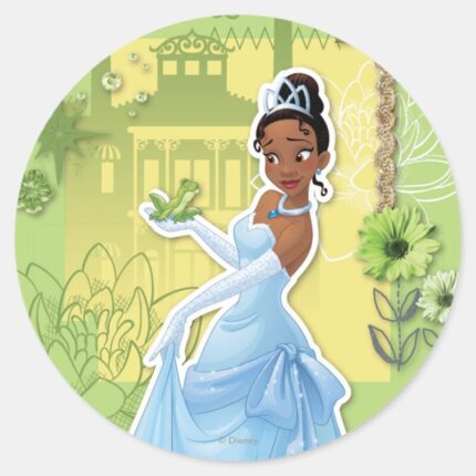 Tiana Confident Princess Classic Round Sticker