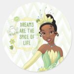 Tiana Dreams Are The Spice Of Life Classic Round Sticker