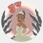 Tiana Captured Moment Classic Round Sticker