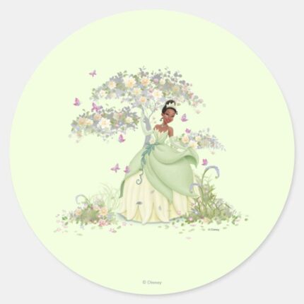 Tiana Under Tree Classic Round Sticker