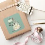 Tiana I Do Not Kiss Frogs Square Sticker