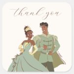 Tiana And Naveen Wedding Thank You Square Sticker