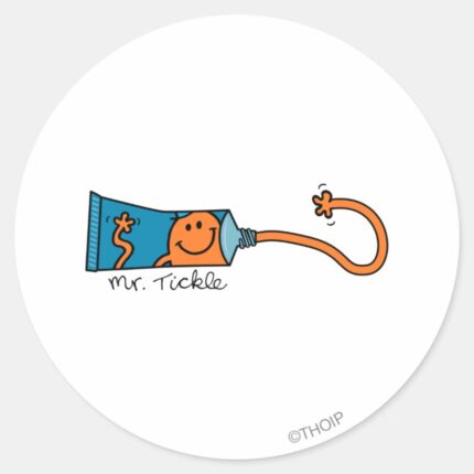 Tickle Toothpaste Classic Round Sticker