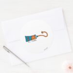 Tickle Toothpaste Classic Round Sticker