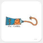 Tickle Toothpaste Square Sticker