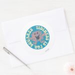 Tidiness Is For Squares Classic Round Sticker