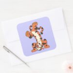 Tigger 4 Square Sticker