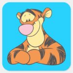 Tigger 5 Square Sticker