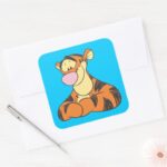 Tigger 5 Square Sticker