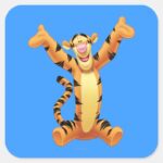 Tigger 8 Square Sticker