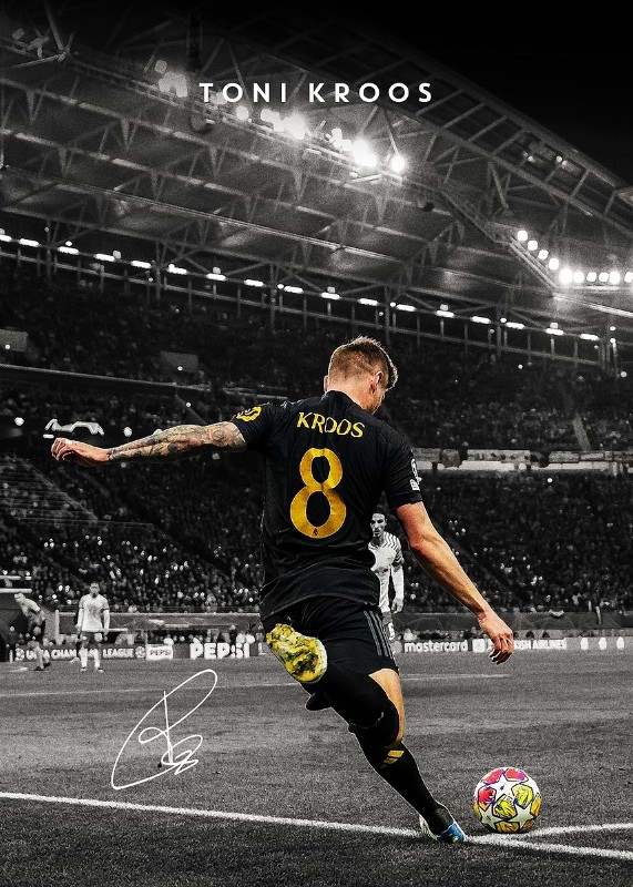 Toni Kroos Football Poster