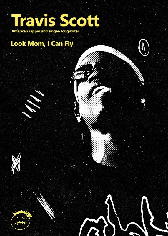 Travis Scott Album Cover Music Poster