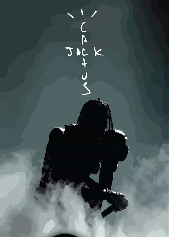 Travis Scott Cactus Jack Music Poster