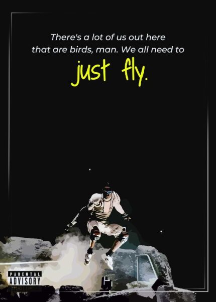 Travis Scott Just Fly Music Poster