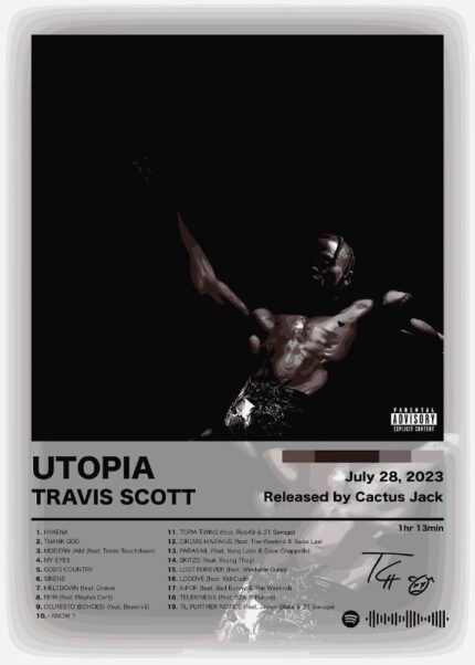 Travis Scott UTOPIA Music Poster