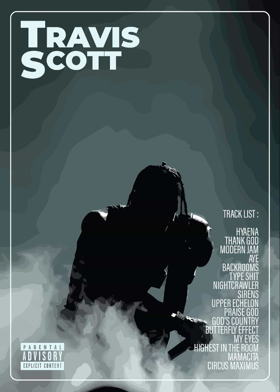 Travis Scott Music Poster