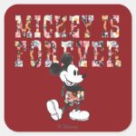 Trendy Mickey Forever Square Sticker