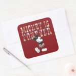 Trendy Mickey Forever Square Sticker
