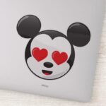 Trendy Mickey In Love Emoji Sticker