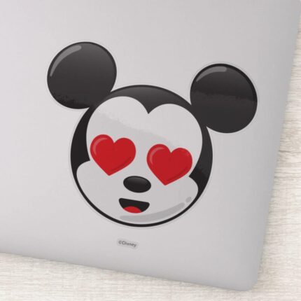 Trendy Mickey In Love Emoji Sticker