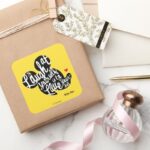 Trendy Mickey Laugh At Yourself Square Sticker