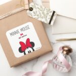 Trendy Minnie Dot Couture Square Sticker