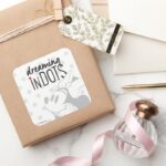 Trendy Minnie Dreaming In Dots Square Sticker