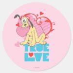 True Love Classic Round Sticker