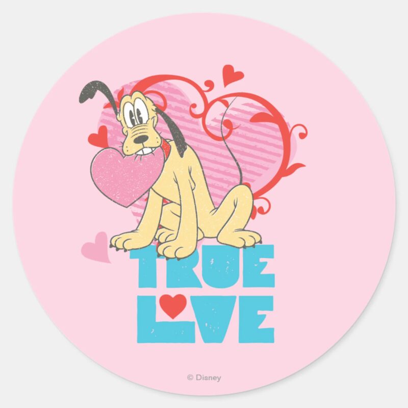 True Love Classic Round Sticker