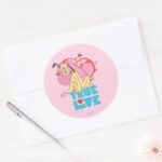 True Love Classic Round Sticker