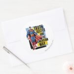 Truth Justice Classic Round Sticker