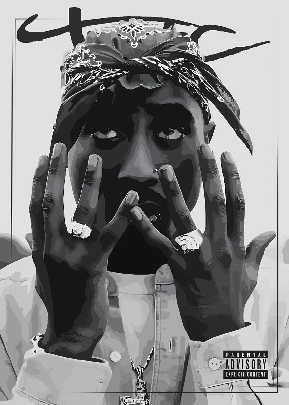 Tupac Shakur Music Poster