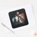 Two Face Convicted Square Sticker