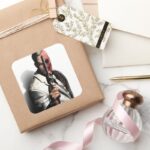 Two Face 2 Square Sticker