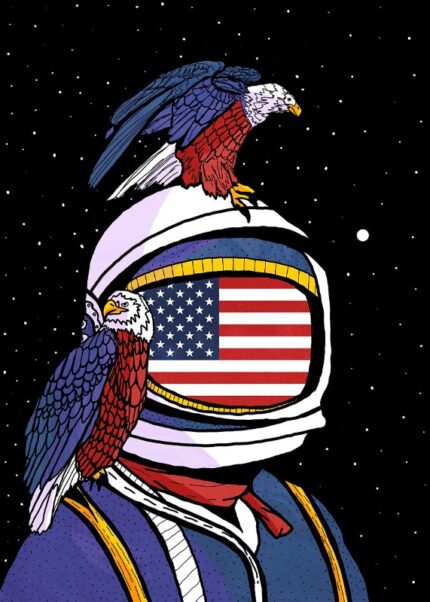 USA Astronaut Poster
