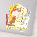 Unbewievable Barber BUGS BUNNY™ Elmer Fudd Sticker