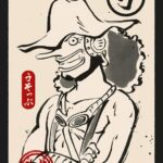 Usopp Ukiyo E One Piece Poster