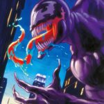 Venom Looming Over Cityscape