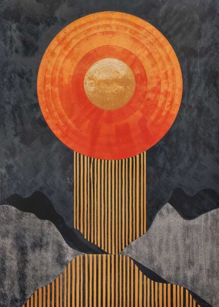 Vermilion Eclipse Poster