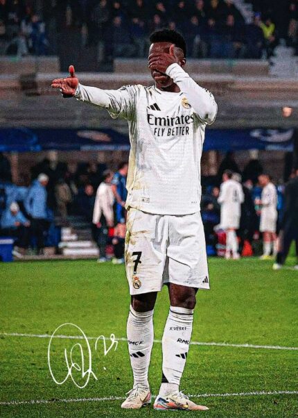 Vinicius Junior Football Poster