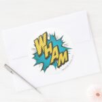 WHAM 2 CLASSIC ROUND STICKER