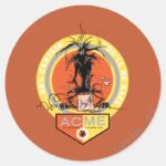 WILE E. COYOTE™ Acme 68 Certain Youll Be Safe Classic Round Sticker