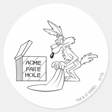 WILE E. COYOTE™ Acme Products 7 Classic Round Sticker