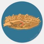 WILE E. COYOTE™ Carnivorous Vulgaris Classic Round Sticker