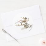 WILE E. COYOTE™ Cycle Racer Classic Round Sticker