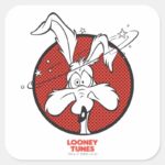 WILE E. COYOTE™ Dotty Icon Square Sticker