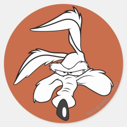 WILE E. COYOTE™ Head Shot Classic Round Sticker