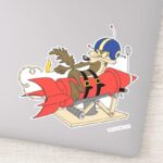 WILE E. COYOTE™ Launching Red Rocket Sticker