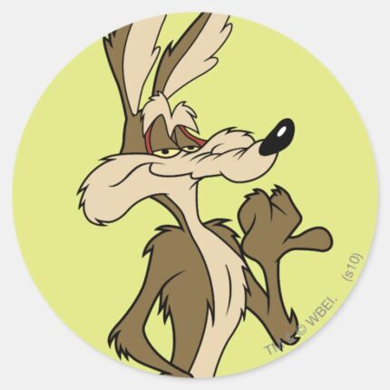 WILE E. COYOTE™ Looking Proud Classic Round Sticker